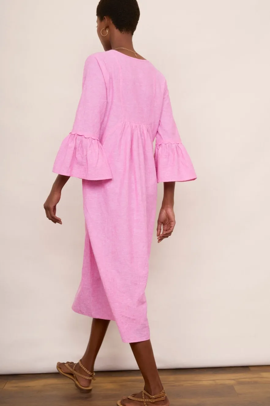WYSE London Dresses & Jumpsuits-Billie Scallop Dress - Pink