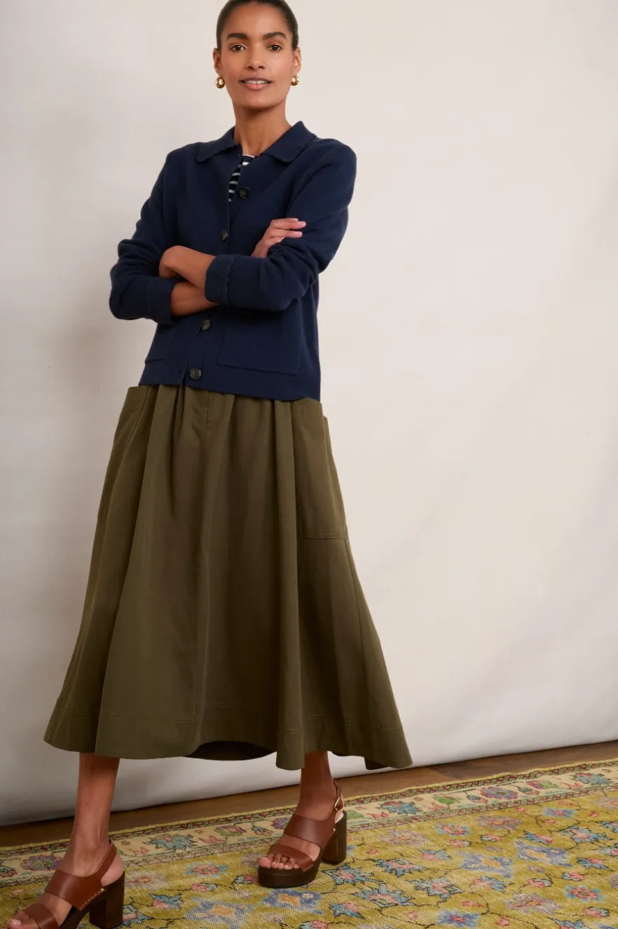 WYSE London Jackets & Outerwear-Cressida Knitted Jacket - Midnight