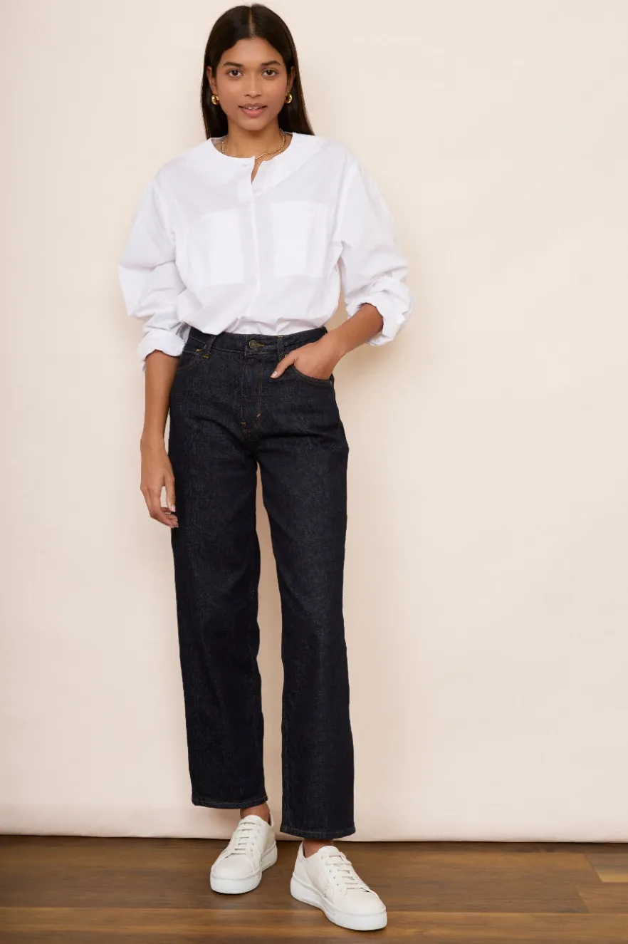 WYSE London Denim-Daisy Girlfriend Jean - Indigo