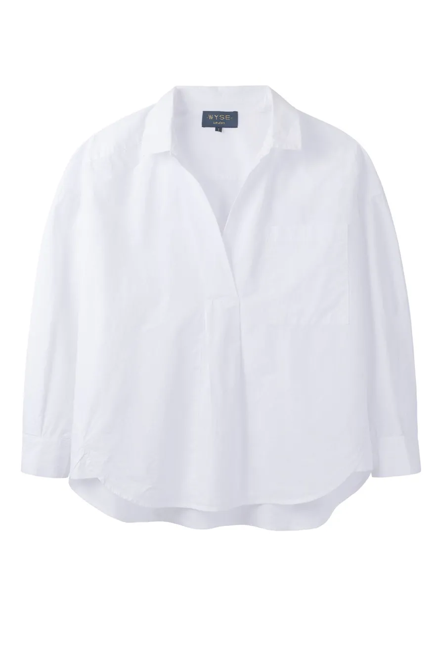 WYSE London Tops-Db X Wyse Cotton Shirt - White
