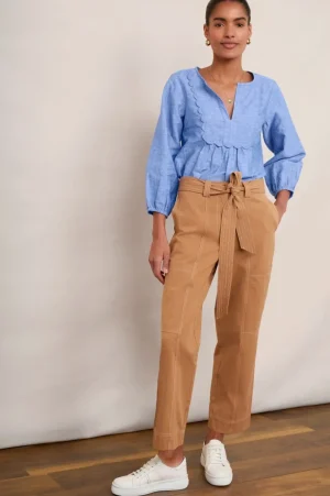 WYSE London Trousers-Dee Cargo Trouser - Tan