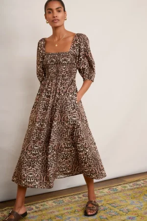 WYSE London Dresses & Jumpsuits-Isodora Dress - Leopard