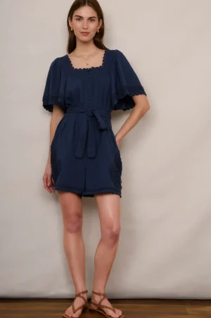 WYSE London Dresses & Jumpsuits-Issie Playsuit - Midnight