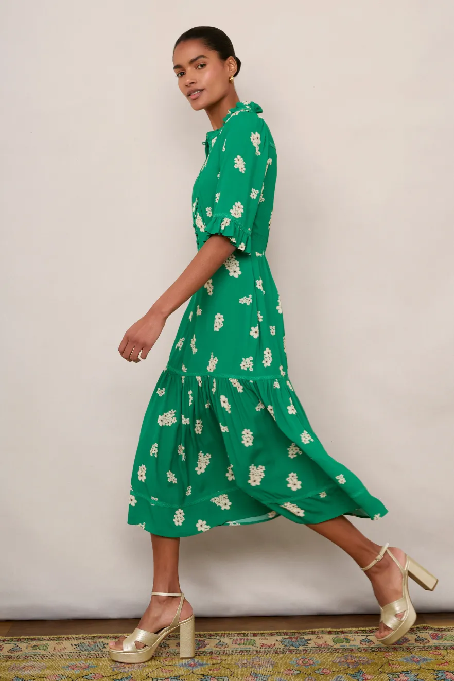 WYSE London Dresses & Jumpsuits-Jodi Floral Dress - Green