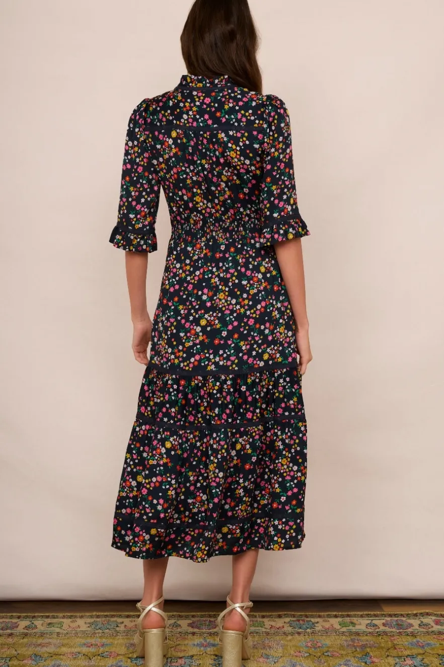 WYSE London Dresses & Jumpsuits-Jodi Floral Dress - Midnight