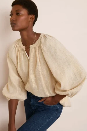WYSE London Occasionwear-Lauren Blouse - Gold
