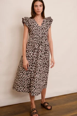 WYSE London Dresses & Jumpsuits-Luna Dress - Leopard
