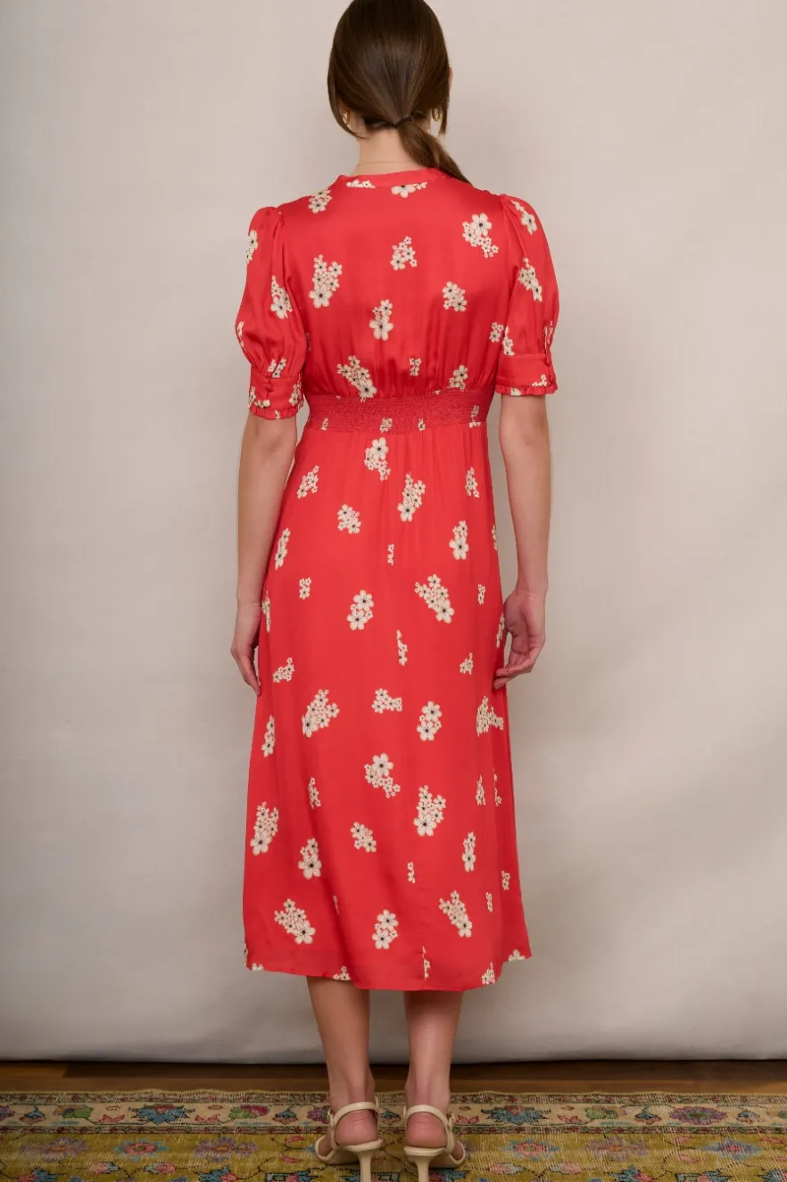 WYSE London Longer Lengths-Paulina Floral Dress - Pink Multi