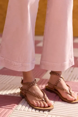 WYSE London Accessories & Shoes-Selma Sandal - Tan